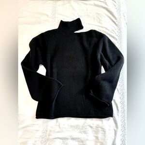 RtA Langley Cut-Out Mock Neck Knit Sweater Size S